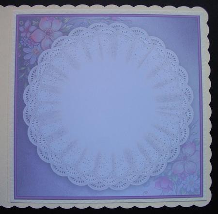 Butterflies and Flowers on a Doily 8x8 Insert by Jennifer (Jaye) Smith-Kirk