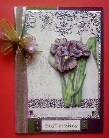 Vintage Floral 57, Iris by Jennifer (Jaye) Smith-Kirk