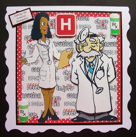 Getting Old is Not an Emergency Topper & Decoupage by Jennifer (Jaye) Smith-Kirk