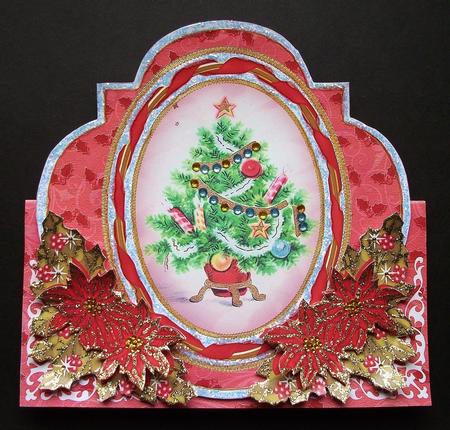 Christmas Tree Shaped Over 3D Mini Card Kit by Jennifer (Jaye) Smith-Kirk