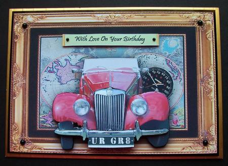 Vintage Mg 3D Step by Step A5 Card Front by Jennifer (Jaye) Smith-Kirk