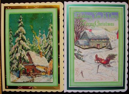 Snow Scenes in Frames Quick Cards by Jennifer (Jaye) Smith-Kirk