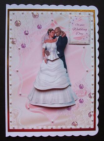 On Your Wedding Day Bride & Groom Pastel & Pearls by Jennifer (Jaye) Smith-Kirk