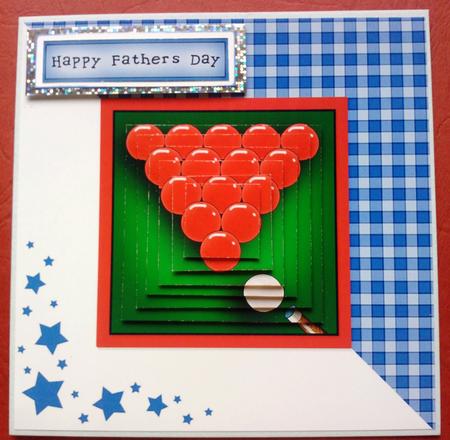 Snooker Quick Card with Pyramage by Jennifer (Jaye) Smith-Kirk