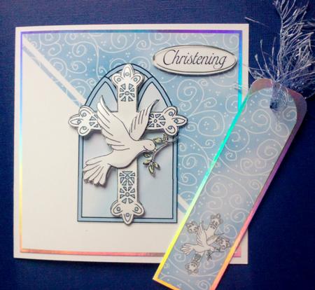 Christening/confirmation Quick Card with Decoupage by Jennifer (Jaye) Smith-Kirk
