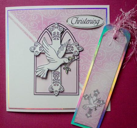 Christening/confirmation Quick Card with Decoupage by Jennifer (Jaye) Smith-Kirk