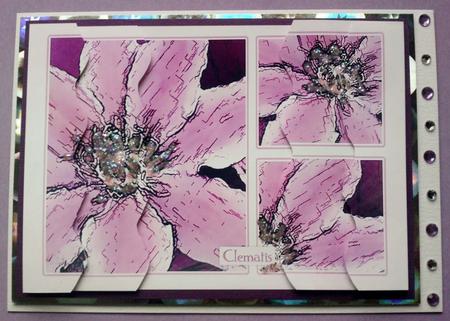 Clematis Wavey Edged Side Stacker by Jennifer (Jaye) Smith-Kirk