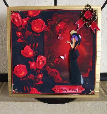 Dramatic Art Deco Lady in Black by Jennifer (Jaye) Smith-Kirk