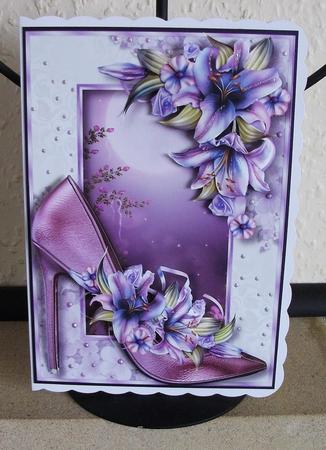 Purple Stiletto & Gorgeous Purple Lilies by Jennifer (Jaye) Smith-Kirk