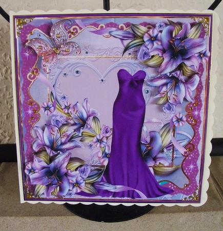 Purple Prom Dress 8x8 Mini Kit by Jennifer (Jaye) Smith-Kirk