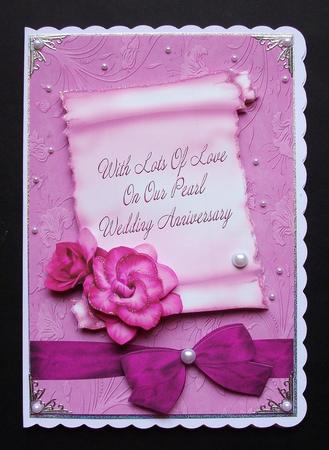 Our Pearl Wedding Anniversary Card by Jennifer (Jaye) Smith-Kirk