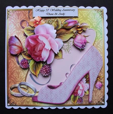 Wedding Card Mini Kit - Pearl Wedding Anniversary by Jennifer (Jaye) Smith-Kirk