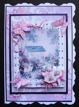 Artist in the Garden Watercolour Step by Step Decoupage by Jennifer (Jaye) Smith-Kirk