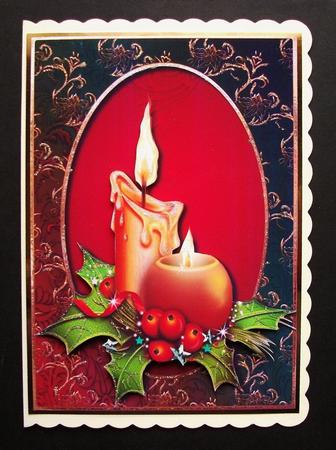 Traditional Christmas Candles - Red by Jennifer (Jaye) Smith-Kirk