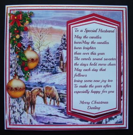 To a Special Husband at Christmas, with Verse  by Jennifer (Jaye) Smith-Kirk
