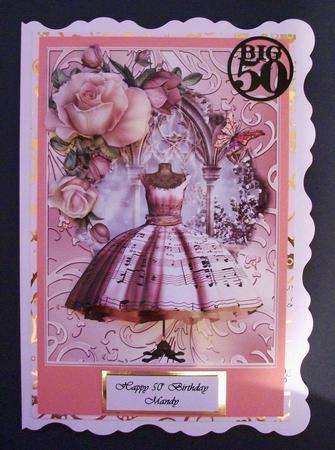 Vintage Dusky Pink Music Dress Topper by Jennifer (Jaye) Smith-Kirk