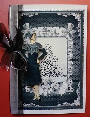 Vintage Christmas Card Front by Jennifer (Jaye) Smith-Kirk