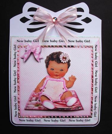 Quick Card New Baby Girl Ethnic by Jennifer (Jaye) Smith-Kirk
