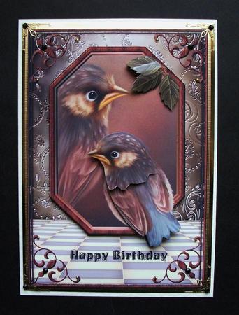 Male Card Birthday Birds by Jennifer (Jaye) Smith-Kirk