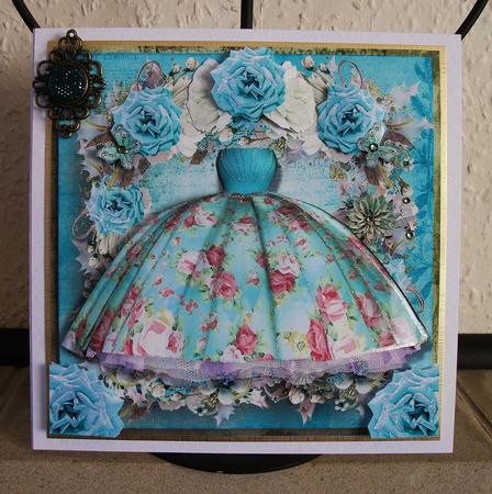 A Vintage Dress for Summer Card Front Kit by Jennifer (Jaye) Smith-Kirk