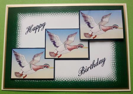 Flying Birds Card Front by Jennifer (Jaye) Smith-Kirk