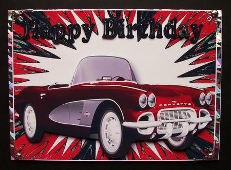 Red/black Abstract with Sports Car by Jennifer (Jaye) Smith-Kirk
