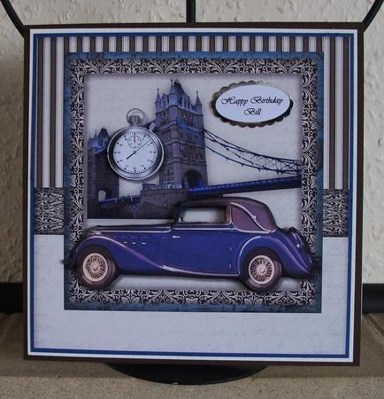 Male Card Vintage Car Mini Kit by Jennifer (Jaye) Smith-Kirk