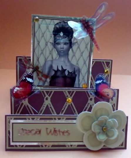 Woodland Princess Deep Red and Gold Stair Stepper Kit by Jennifer (Jaye) Smith-Kirk