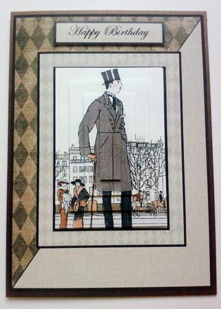 Victorian Gentleman Card Front by Jennifer (Jaye) Smith-Kirk