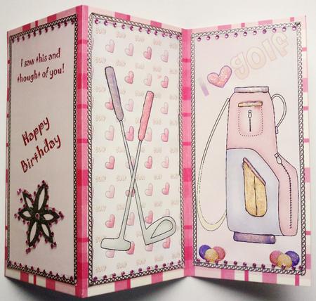 Ladies Golf Trifold by Jennifer (Jaye) Smith-Kirk