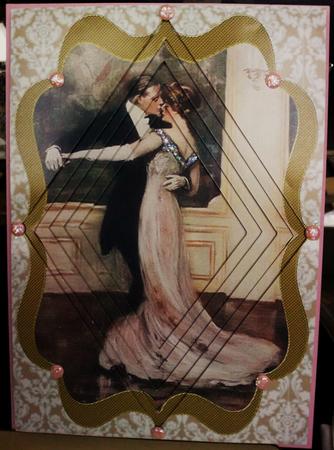 Strictly Dancing Couple A4 Diamond Tunnel Topper Kit by Jennifer (Jaye) Smith-Kirk