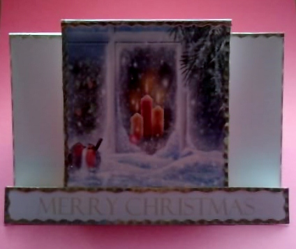 Robins by the Christmas Window Stagger Fold Card by Jennifer (Jaye) Smith-Kirk