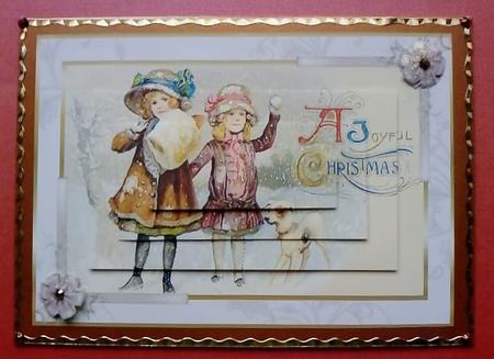 Joyful Vintage Christmas Pyramid Topper by Jennifer (Jaye) Smith-Kirk