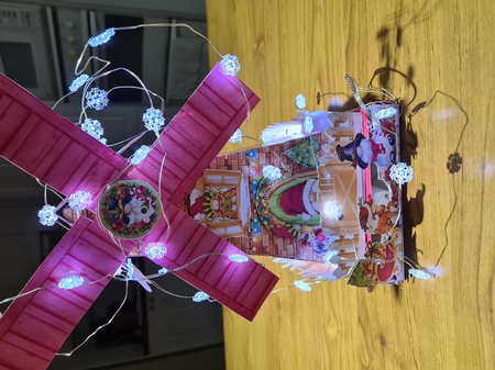 It Will be Gnomely this Christmas 3d Windmill Decoration by Jennifer Purdon