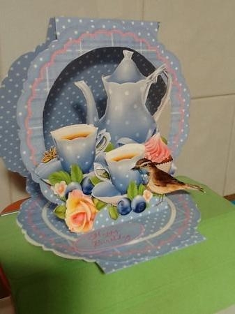 Cut-out Easel Tableau - Tea with Friends by Jennifer Purdon