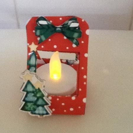 Trees 3D Xmas Treat Box Tree Decoration Easifold Frame by Jennifer Purdon