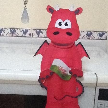 3D on the Shelf Card Kit - Little Welsh Dragon Draig by Jennifer Purdon