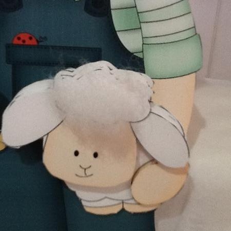 3D On the Shelf Card Kit - Little Shepherd or Farmer Laurence tends his sheep by Jennifer Purdon