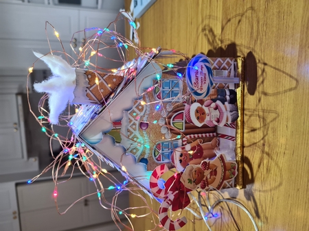 Gingerbread Cuties Gingerbread House Treat Box by Jennifer Purdon