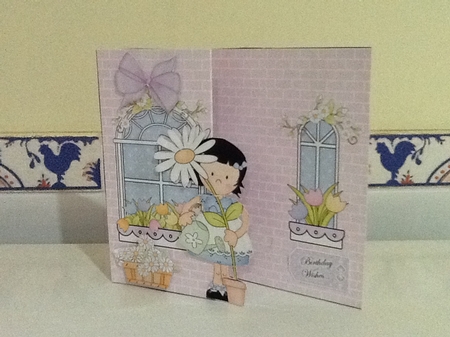 3D Shaped No-Hole Fold Back Mini Kit -  Country Cottage Girlz Suzi has a Daisy by Jennifer Purdon