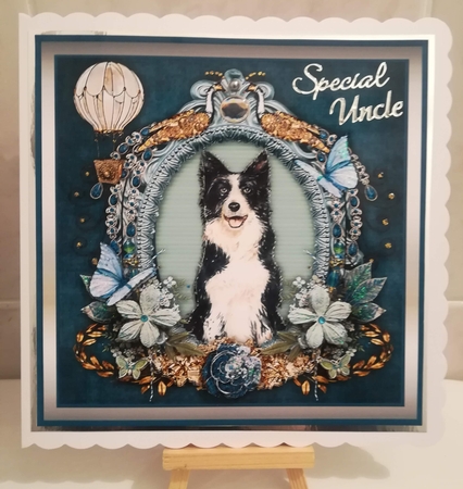 Butterfly Wishes Border Collie by Jennifer Selbie