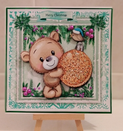 Little Brown  Bears Bauble by Jennifer Selbie