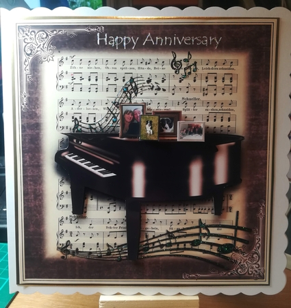 The Piano and Music Sheet Topper by Jennifer Selbie