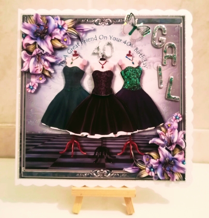 3 Dresses & Purple Lilies Mini Kit by Jennifer Selbie
