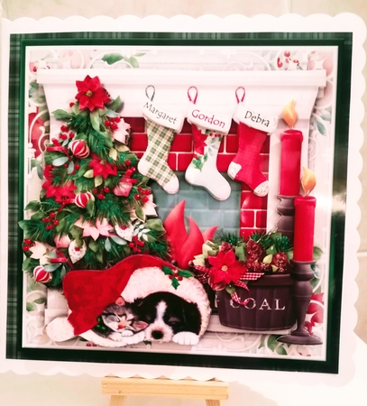 Christmas Fireplace Mini Kit by Jennifer Selbie