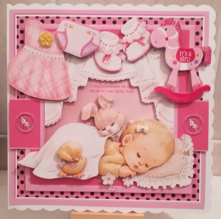 Welcome Baby Girl 3 by Jennifer Selbie