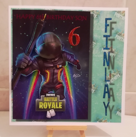 Fortnite 22 Quick Card Any Occasion by Jennifer Selbie
