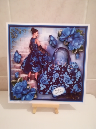 Handbags & Gladrags - Bright Blue by Jennifer Selbie