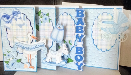 4-fold Card Kit - Baby Boy by Jennifer Swandells