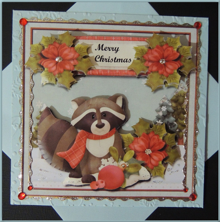Christmas Raccoon by Jennifer weary